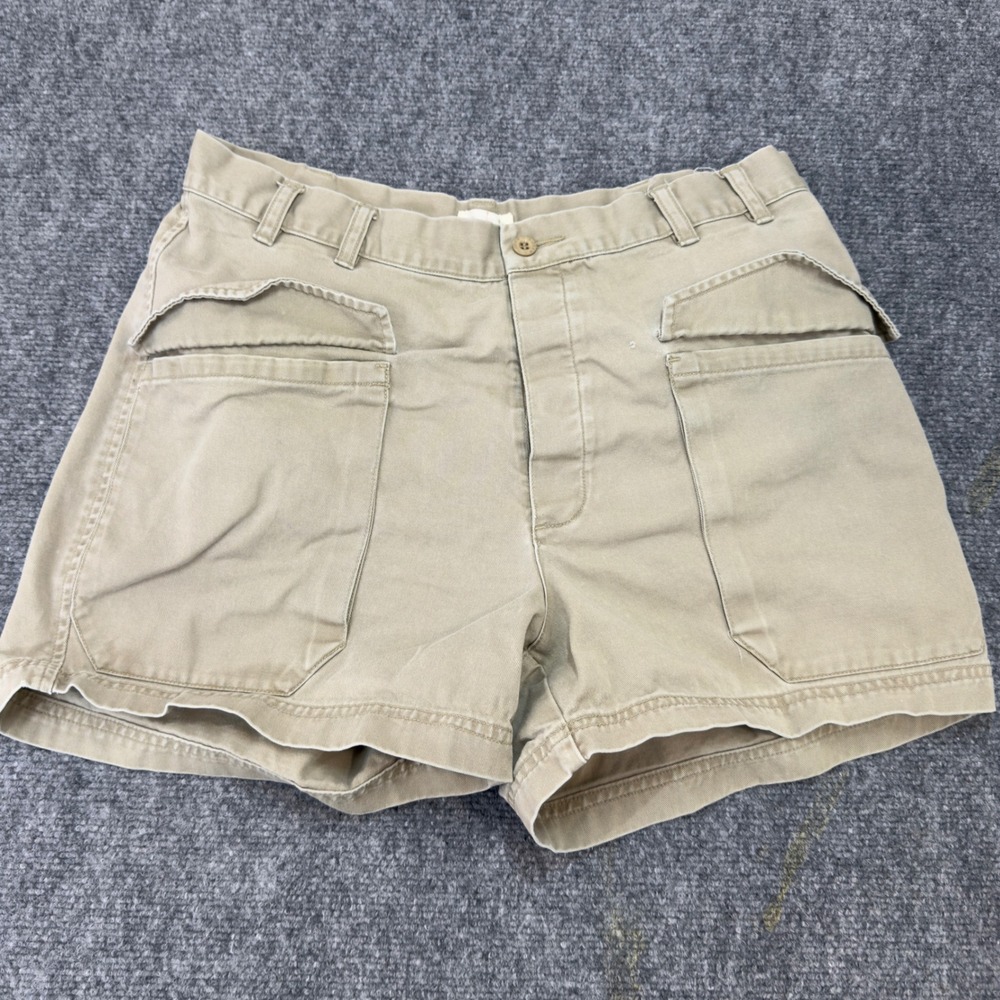 Vintage J.Crew Oarsman Cargo Utility Shorts Khaki Tan Size 31